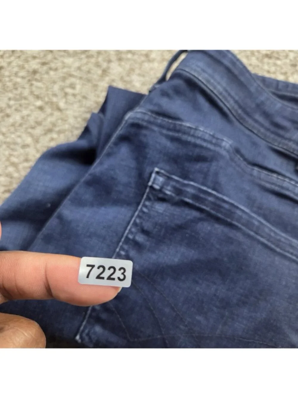 Seven7 Jeans Mens 36x32 Slim Straight Dark Wash Denim